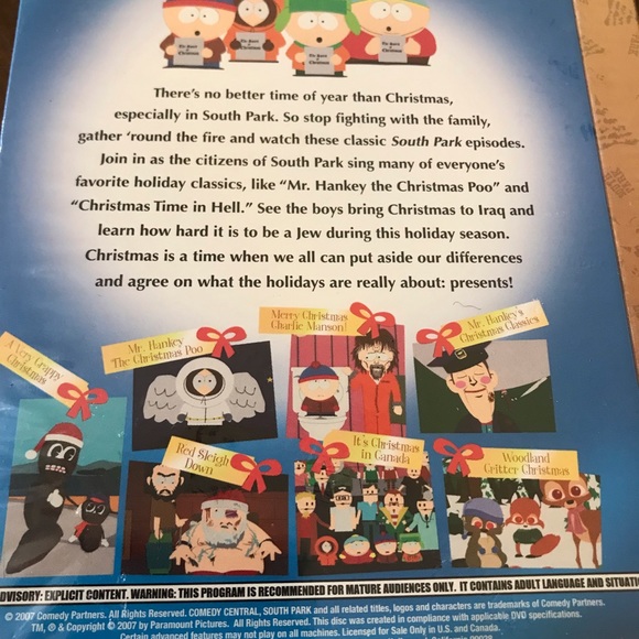 Christmas Time in South Park DVD 2007, NEW, SEALED - Christmas South Park - Picture 4 of 6